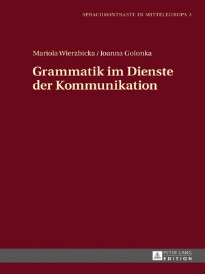 cover image of Grammatik im Dienste der Kommunikation